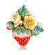 SB246 - Fruit strawberry brooch